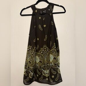 Apt. 9 Chocolate Paisley Top